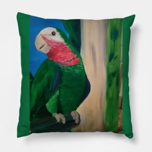 Bahama Green Parrot Pillow