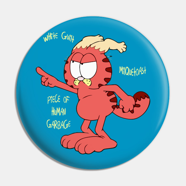 gazorpazorpfield rick morty garfield pin teepublic gazorpazorpfield rick morty