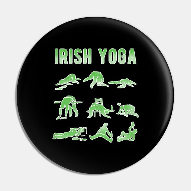 Irish Yoga for a Festive Fan Pin by Shirtglueck