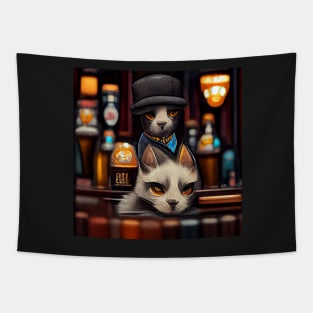 Cats at the bar Tapestry