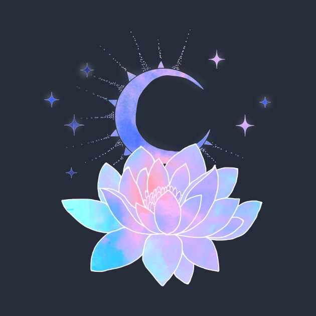 moon lotus flower by vita95gelman