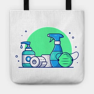 Desinfectant cartoon Tote