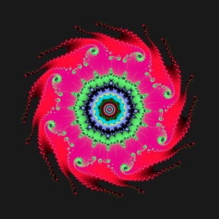 Fractal Spiral Oil T-Shirt