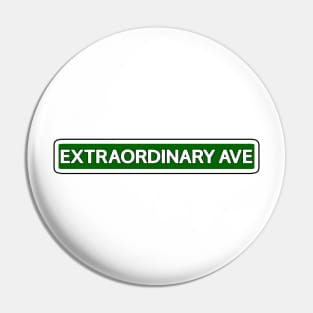 Extraordinary Ave Street Sign Pin