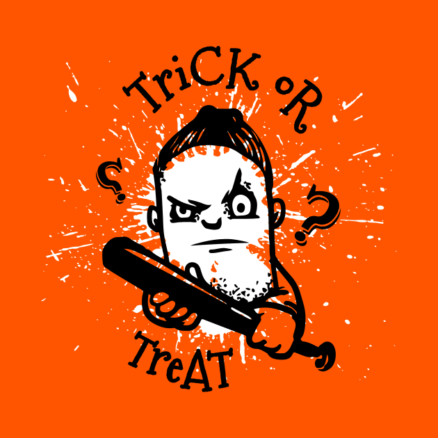 Halloween Trick Or Treat Horror Baseball by TEEWEB