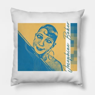 Josephine Baker // Retro Aesthetic Fan Design Pillow