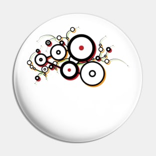 Abstract circles, pattern Pin