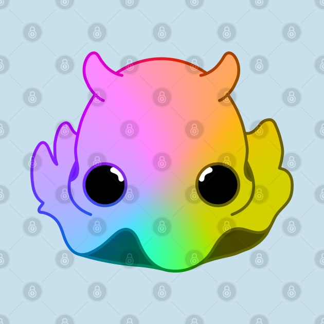 Rainbow Baby Octopus by T-RAZR