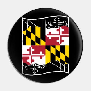 MARYLAND FLAG OUTLINE DESGIN Pin