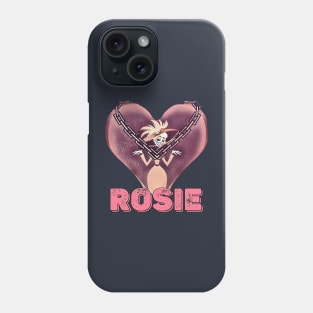 Beautiful Hazbin Hotel Rosie With Lovely Heart And Iron Chain Phone Case