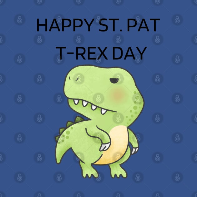 Happy St. Pat t-rex day Kawaii by Yash_Sailani