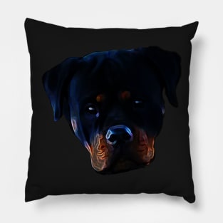 Rottweiler head Freedom Pillow