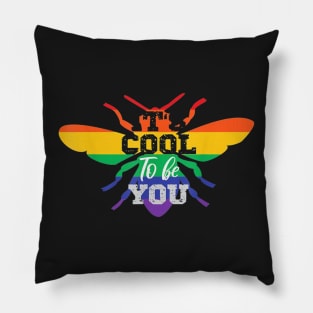 Its Cool To Be You Pride Parade Pillow