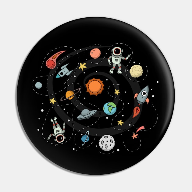 Outer space illustration Pin by Mako Design 