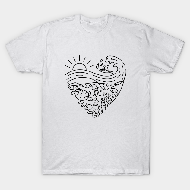 Discover Love the sea II - Ocean Life - T-Shirt