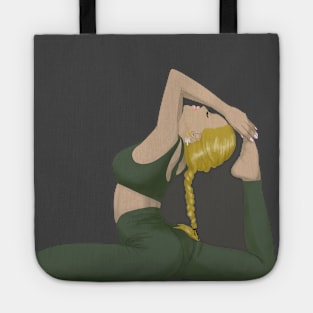 Pilates instructor doing pilates and stretching Tote