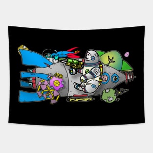 Crowded Space II Tapestry