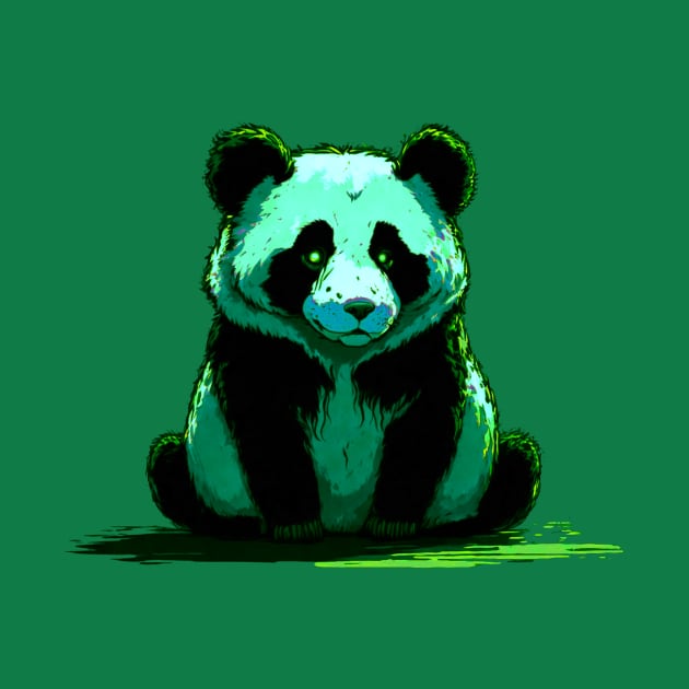 Trippy Green Panda by Trip Tank