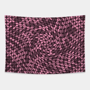 Twisted Metaballs Pattern (Rose Gold) Tapestry