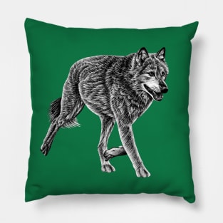 European wolf Pillow