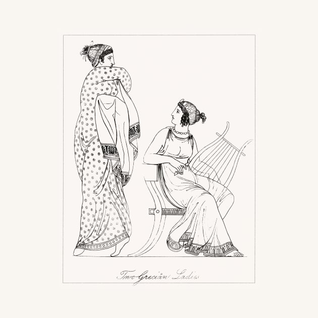 Two Grecian Ladies by WAITE-SMITH VINTAGE ART