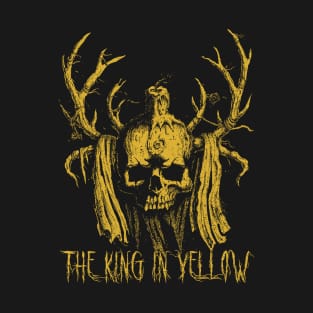 King in Yellow horned skull T-Shirt