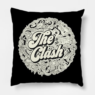 Vintage Circle - The Clash Pillow