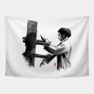 Wing Chun Wooden Dummy Tapestry