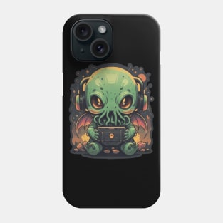 Chibi Cthulhu Gamer Phone Case