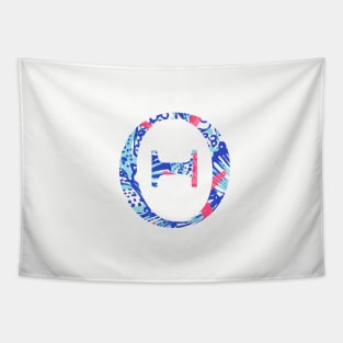 Theta Tropical Letter Tapestry