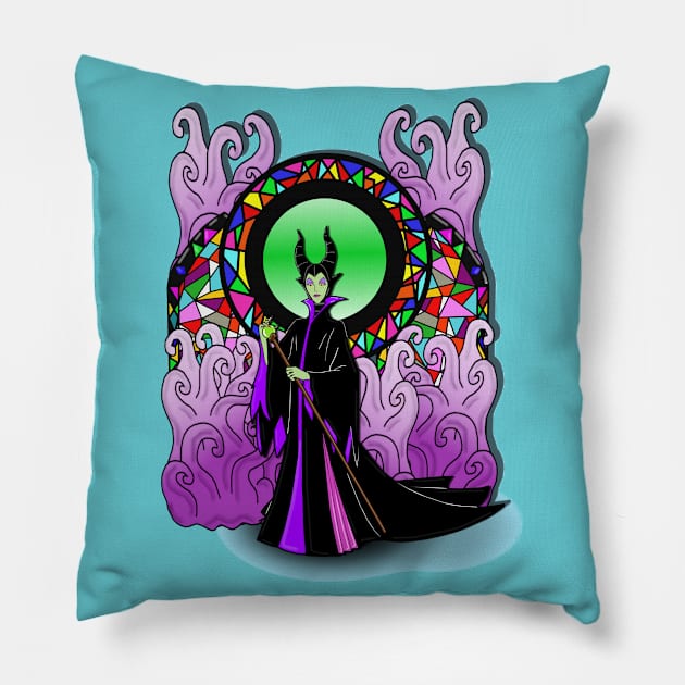 All Hail Maleficent Pillow by FancyKat