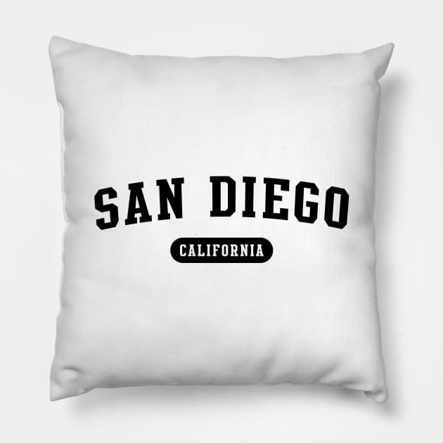 San Diego, CA Pillow by Novel_Designs