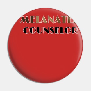 Melanated counselor Pin