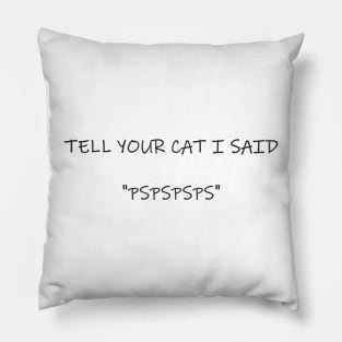 tell your cat Pillow