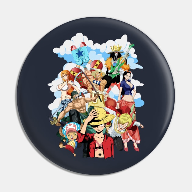 One Piece anime - Straw hat Monkey D Luffy - One Piece Anime - Pin