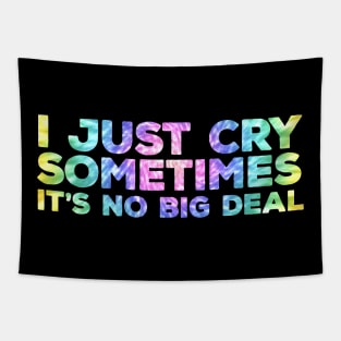 I Just Cry Sometimes It's No Big Deal Tapestry