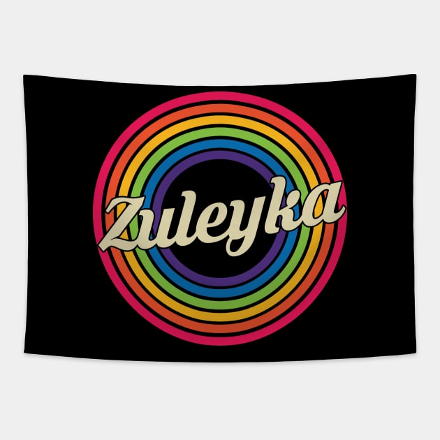 Zuleyka - Retro Rainbow Style Tapestry by MaydenArt