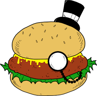 Fancy Burger Magnet