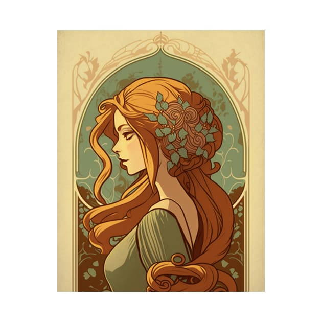 Rapunzel - Art Nouveau by ArtNouveauChic