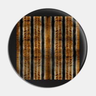 Stripes and Fur - Printed Faux Hide Pin