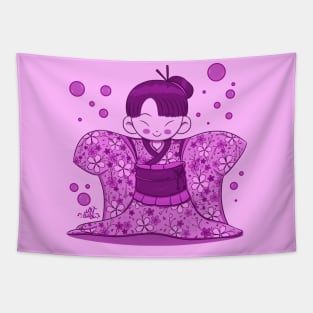 Cherry Blossom Girl Tapestry