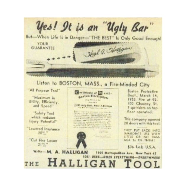 Ugly Bar Halligan tool advertisement by chrisphilbrook