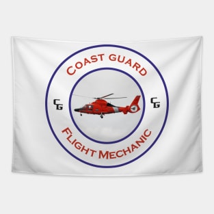 Flight mechanic -  US Coast Guard Search and Rescue Helicopter - Dolphin Tapestry