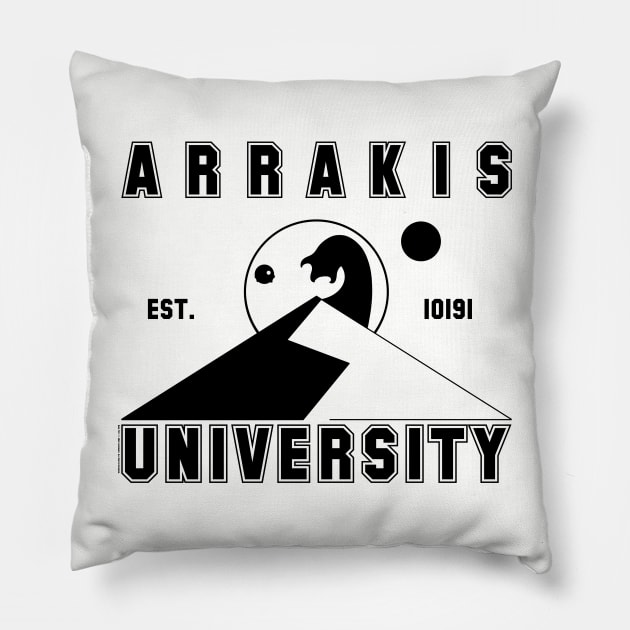 Arrakis University Pillow by Malakian Art