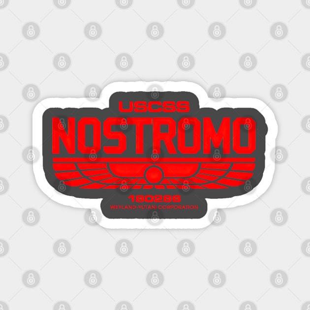 WeyLand -Yutani Nostromo red logo Magnet by obstinator