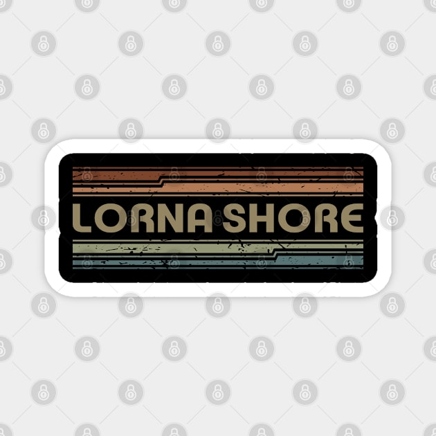 Lorna Shore Retro Lines Magnet by casetifymask