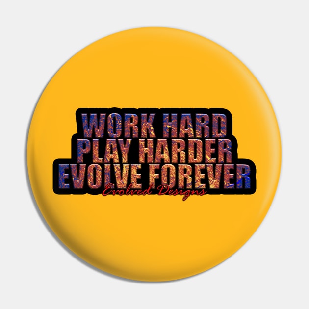 Evolve Forever LavaFire Violet Blaze Pin by Evolved Designs