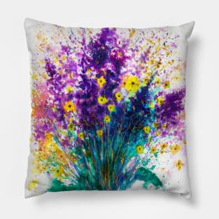 Purple flowers Pillow