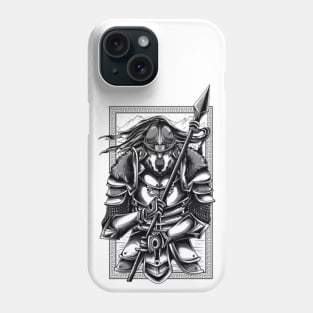 samurai Warrior vikings spartan armor spear war Phone Case