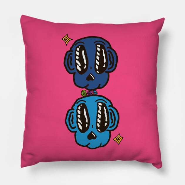 Two Heads Pillow by CAMx